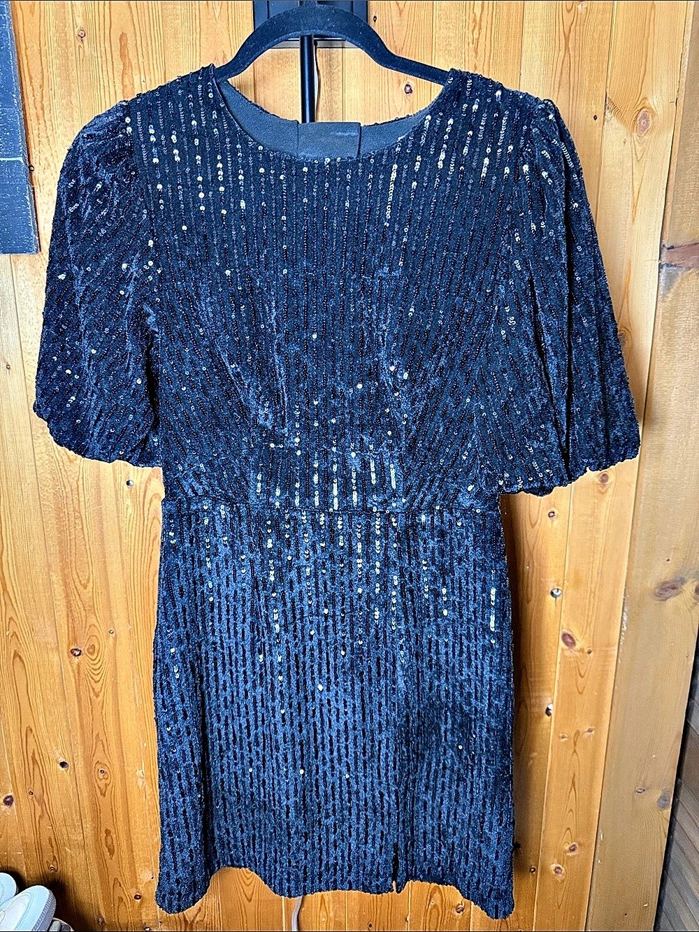 entro Black Sequin Mini Dress Like New